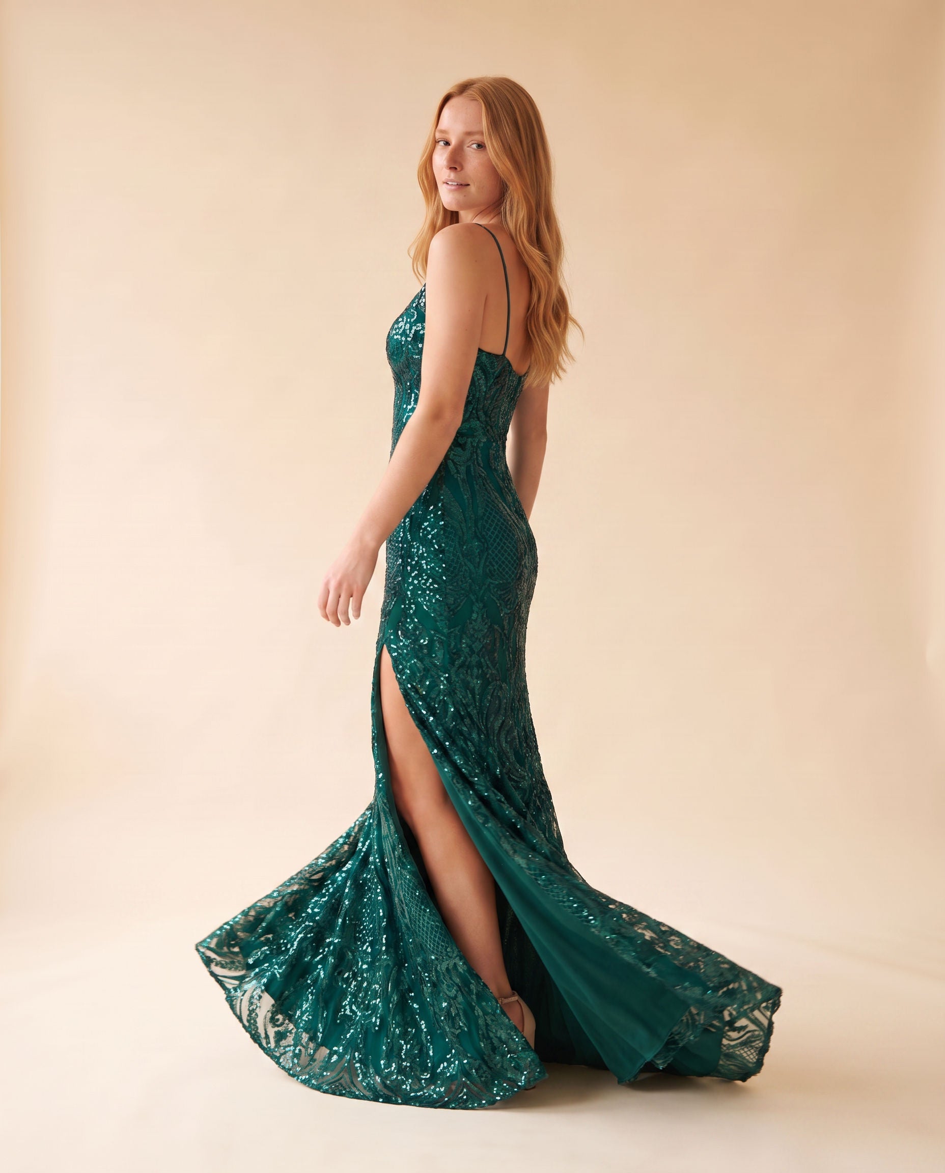 Jadore - Robe Ajustée Emerald