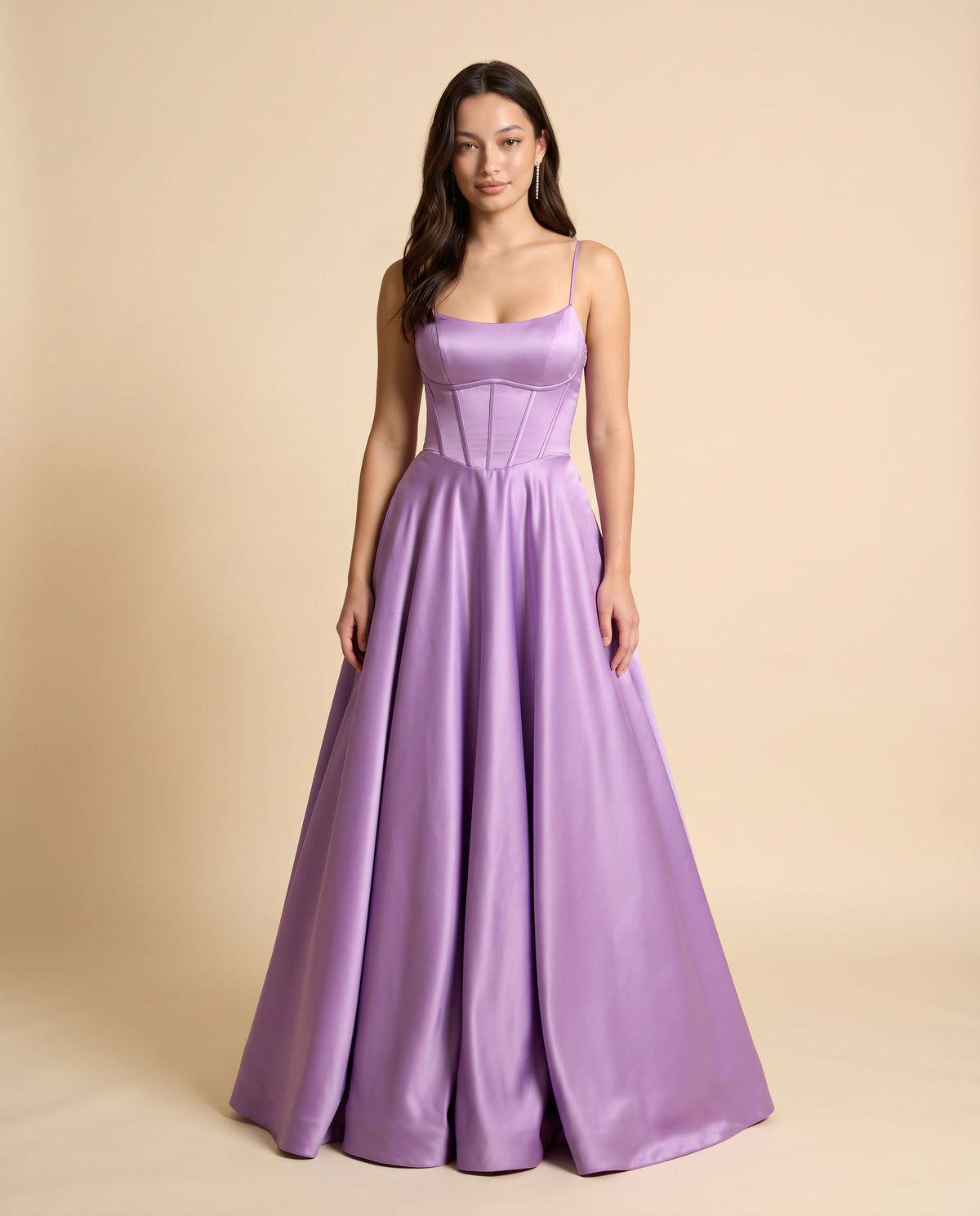 Robe De Satin Lilas
