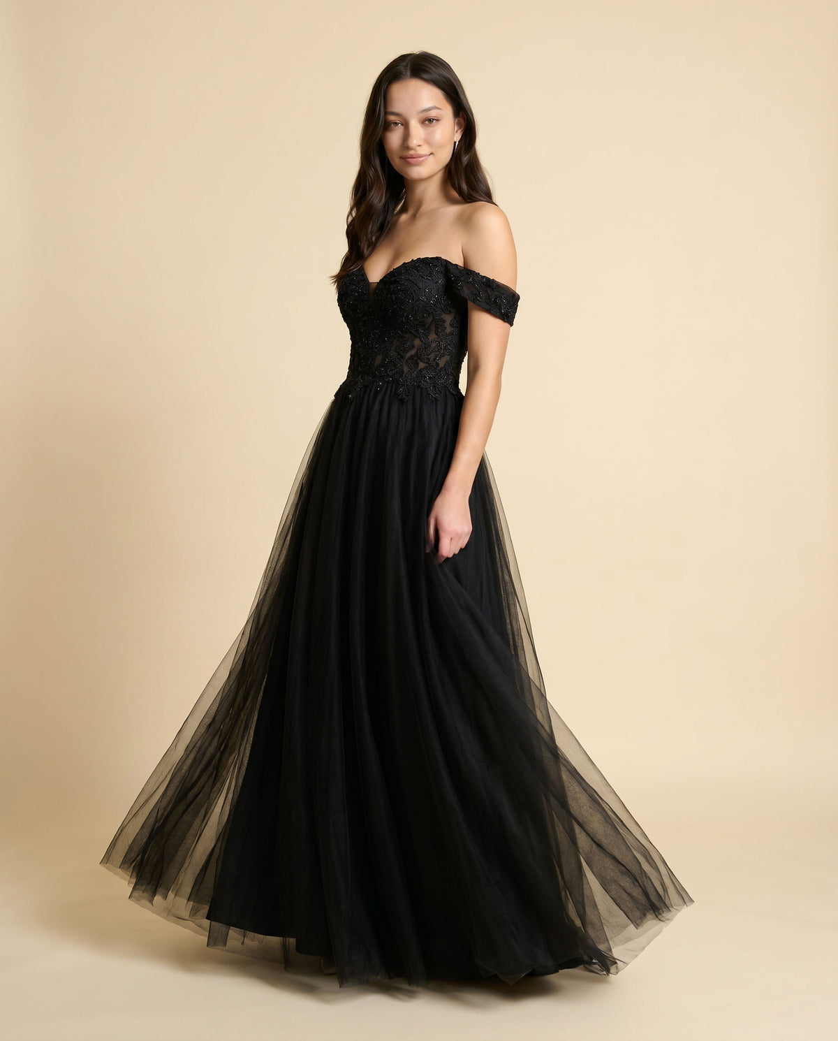 Robe En Tulle Noire