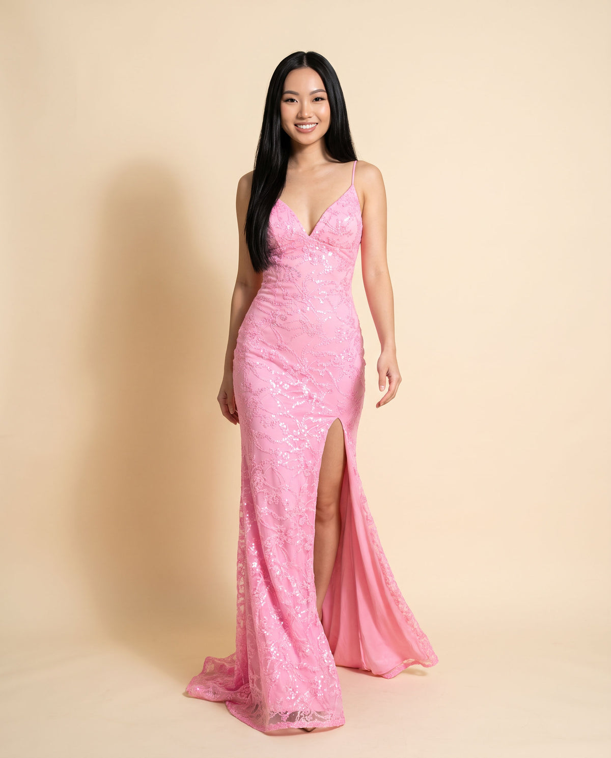 Robe Ajustée Brillante Rouge