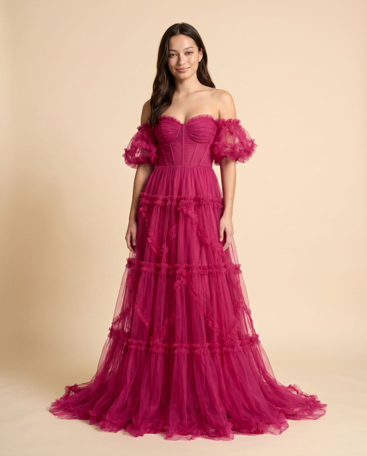 Robe Bustier Fuchsia