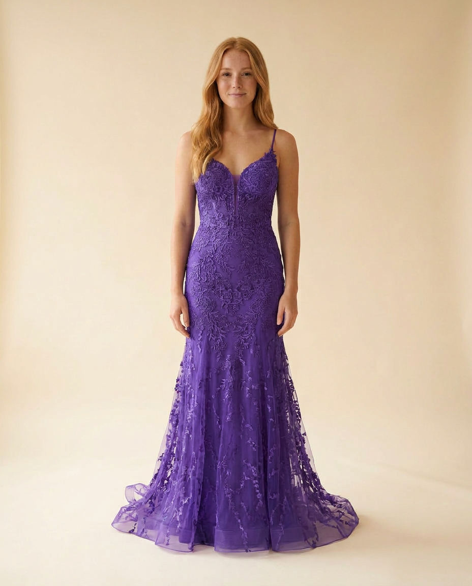 Robe Sirène À Corset Amethyst
