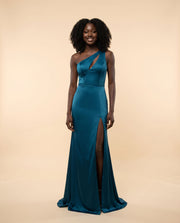 Robe Une Bretelle Teal