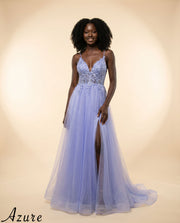 Robe Coupe En A Avec Dentelle Periwinkle