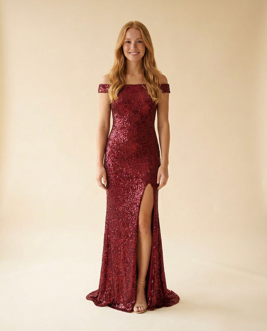 Robe bustier avec manches Bourgogne