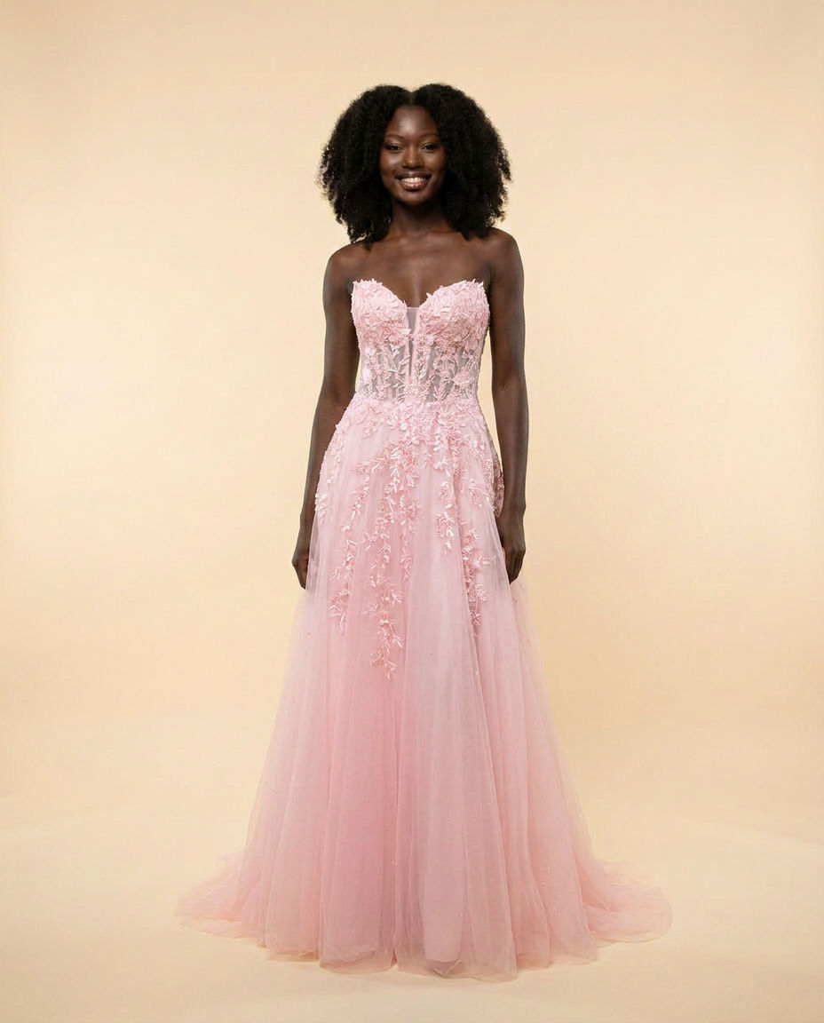Corset Gown Light Pink