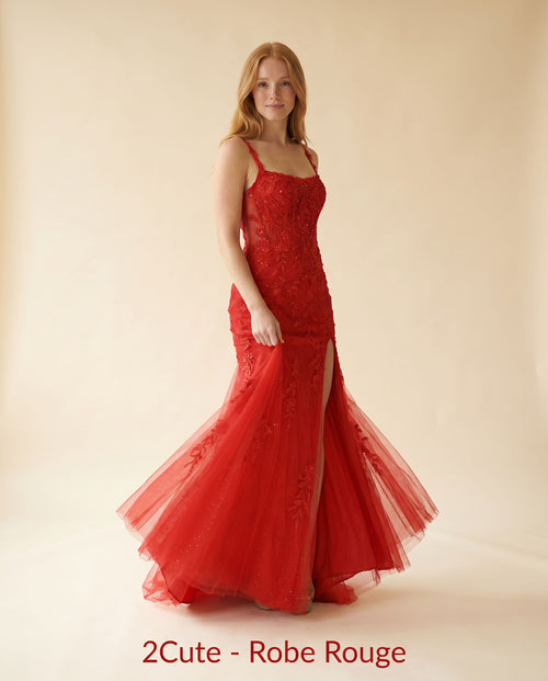 2Cute - Robe Rouge - Rouge