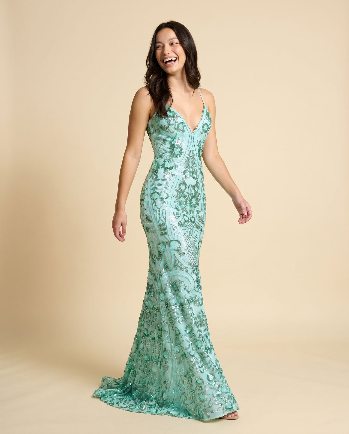 Robe Ajustée Vert Émeraude