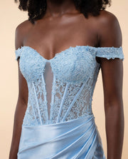 Corset Gown Light Blue