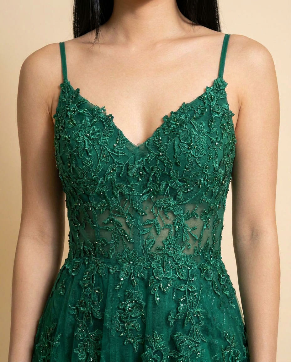 Mermaid Gown Emerald