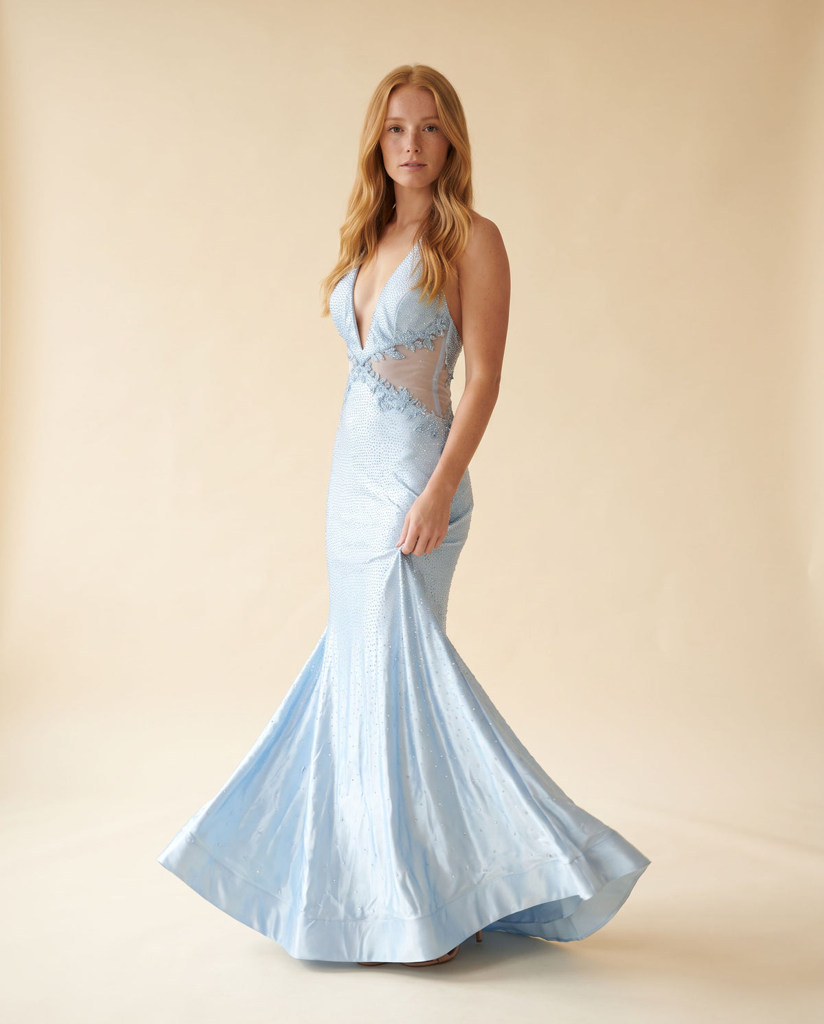 Robe Bleu Poudre
