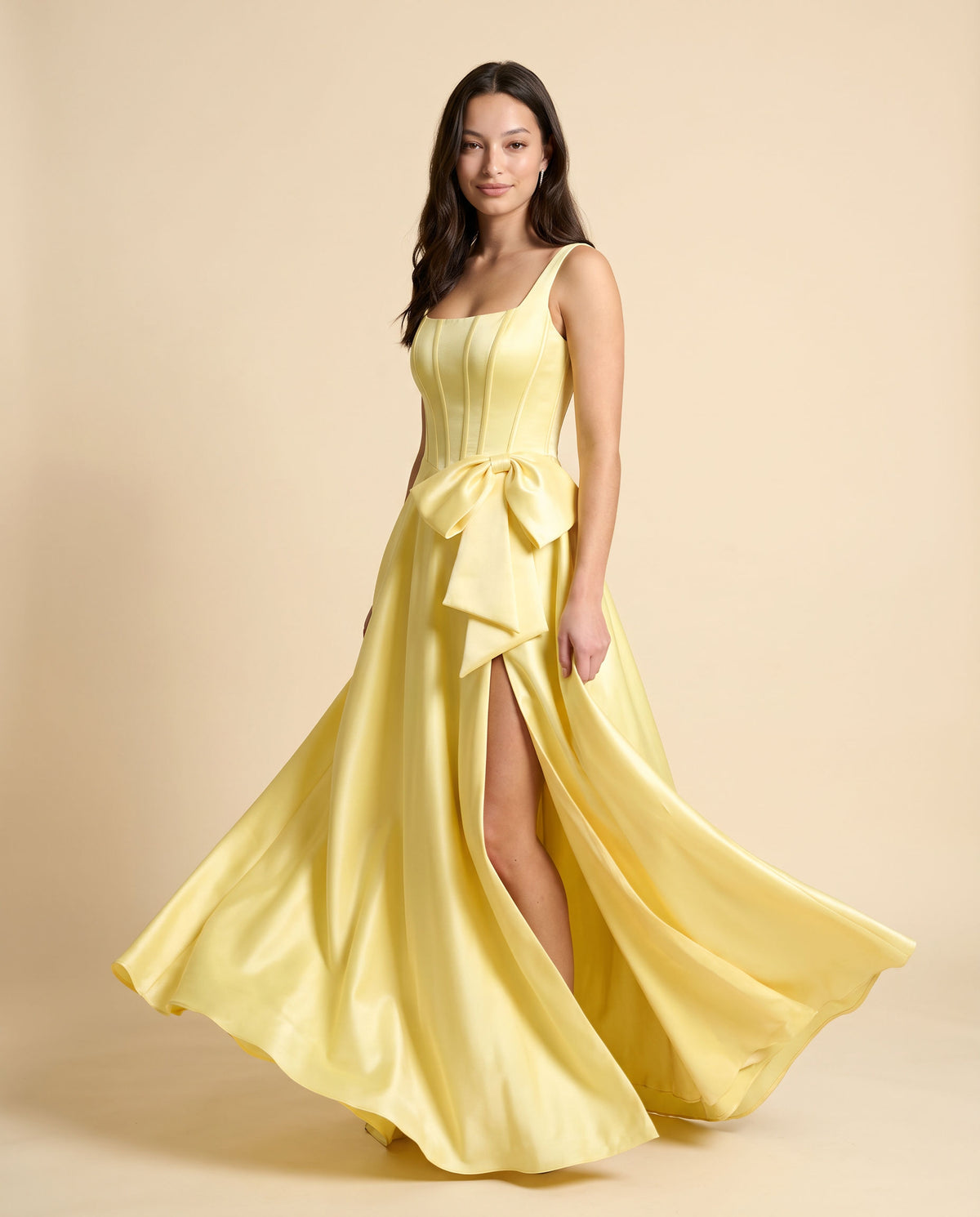 Robe princesse avec boucle Jaune