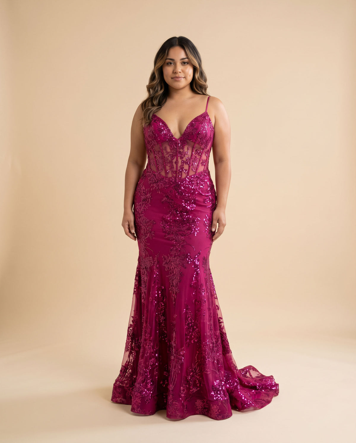 Robe Corset Coupe Sirène Berry