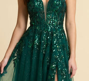 Robe En Tulle Émeraude