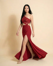 Robe Asymetrique Rouge