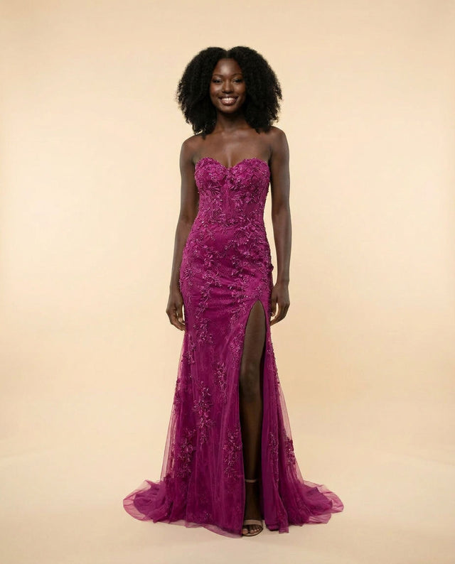 Mermaid Gown Magenta