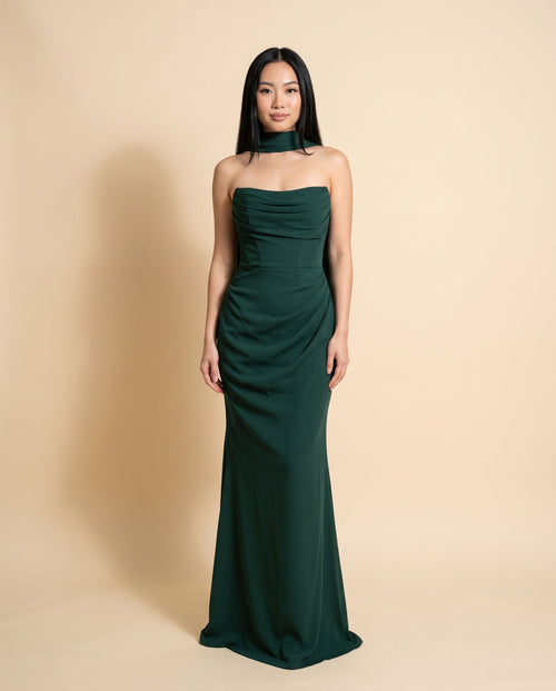 Ladivine - Robe Ajusté Vert Foncé - Vert