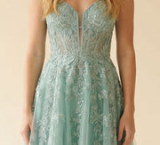 Robe En Tulle Sauge