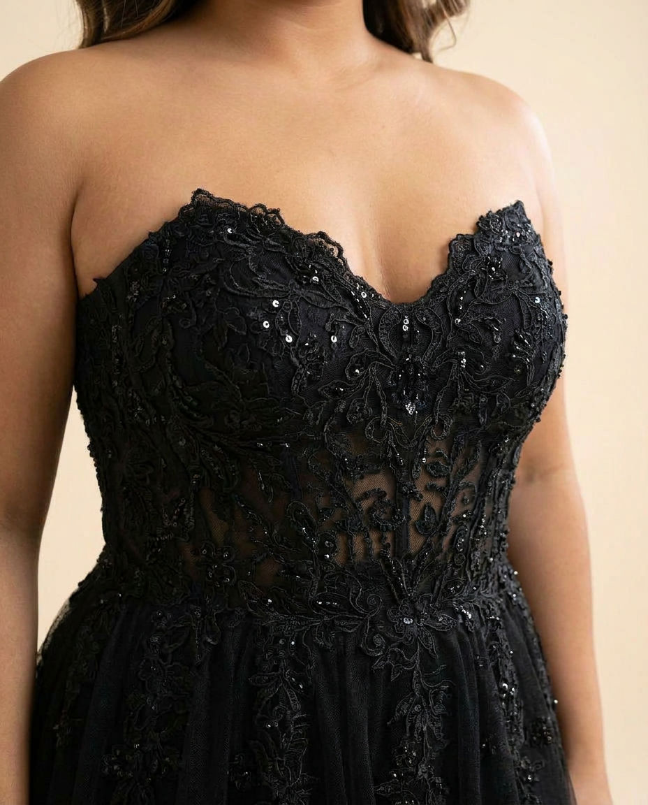 Slit Gown Black
