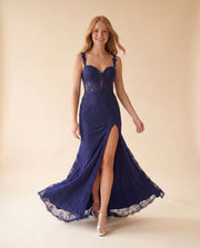 Robe Corset Marine