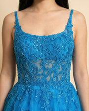 Robe Princesse Turquoise