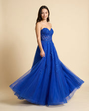 Robe Bustier En Cœur Royal