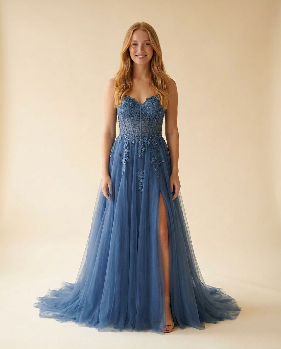 Robe Dos Nu Ardoise