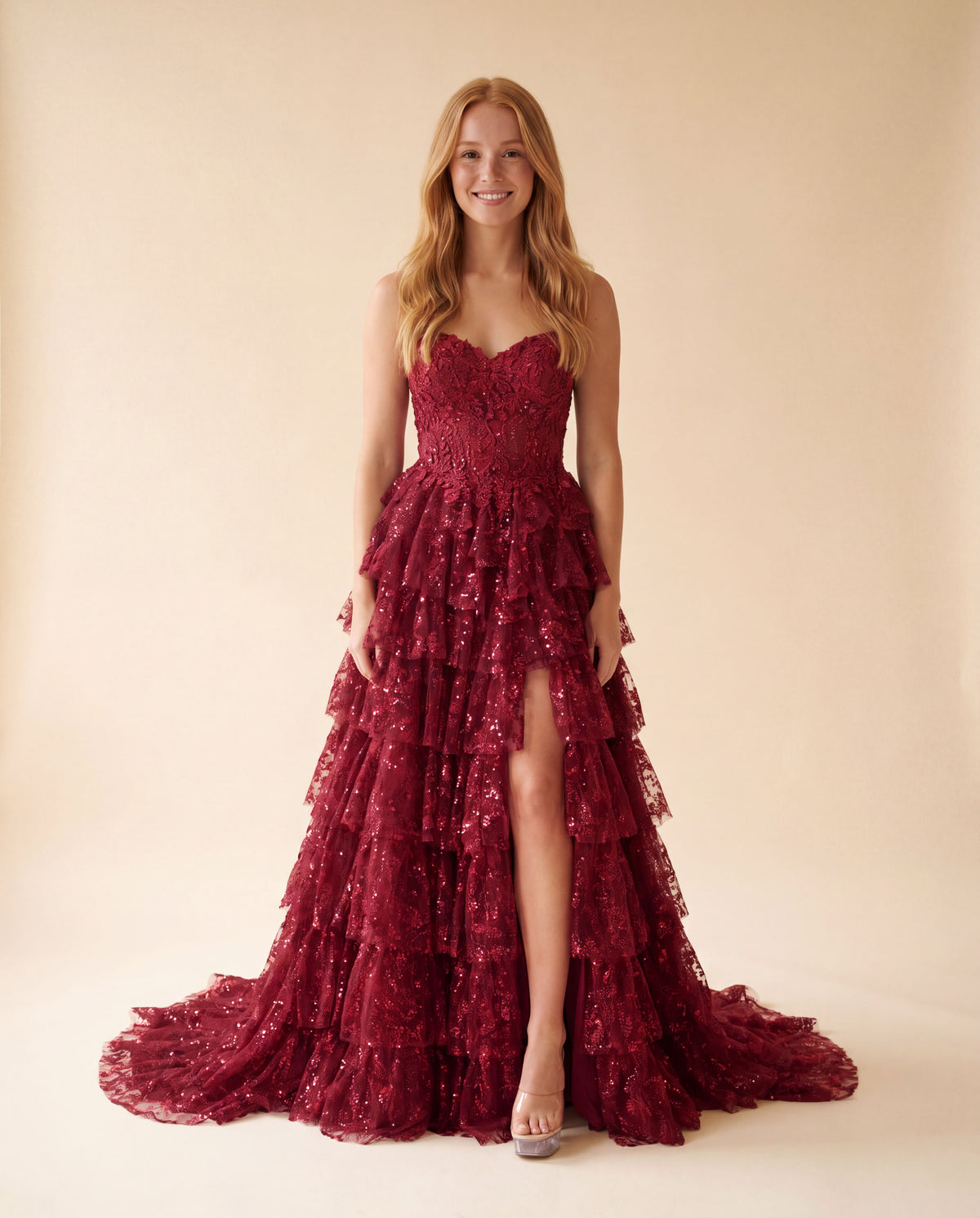 Corset Gown Burgundy