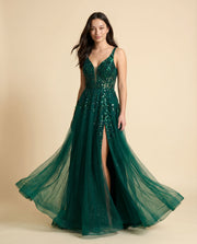 Robe En Tulle Émeraude