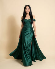 Robe À Corset Emeraude Foncé