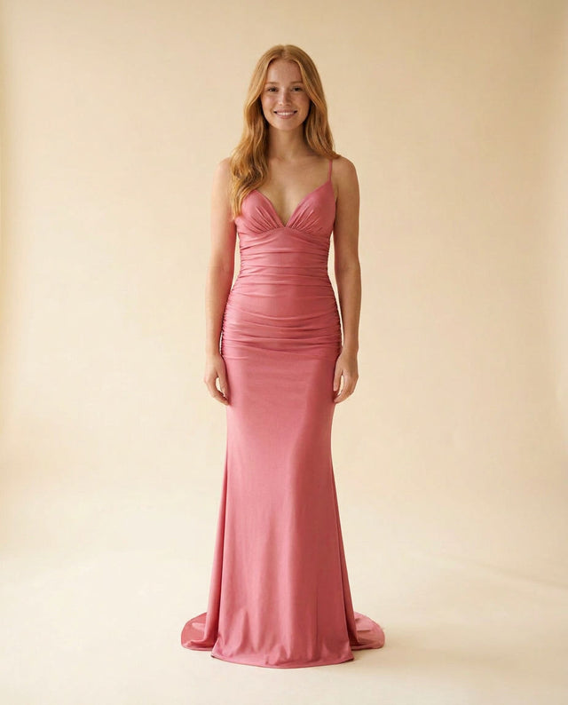 Robe Moulante Rose Flamboyant