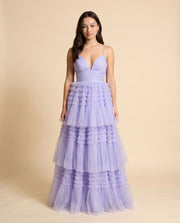 Robe Étagée Lilas