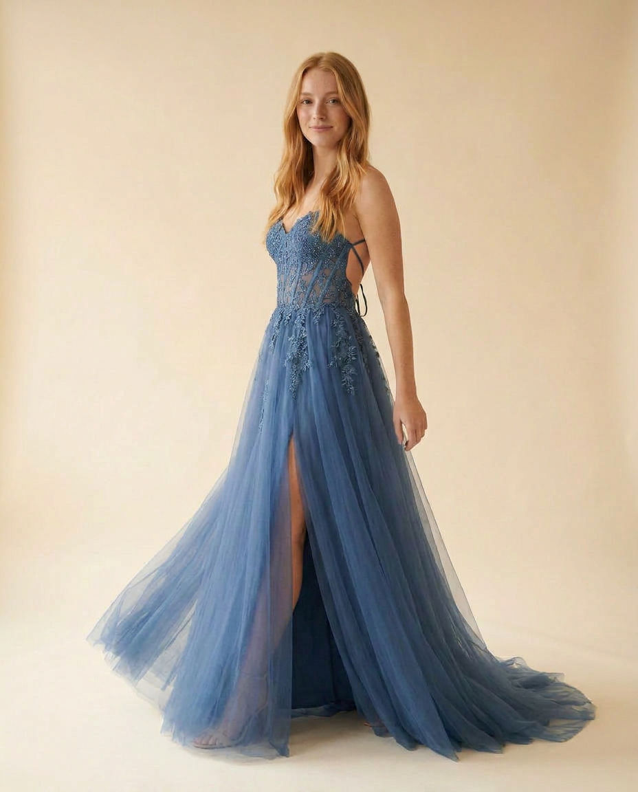 Robe Dos Nu Ardoise