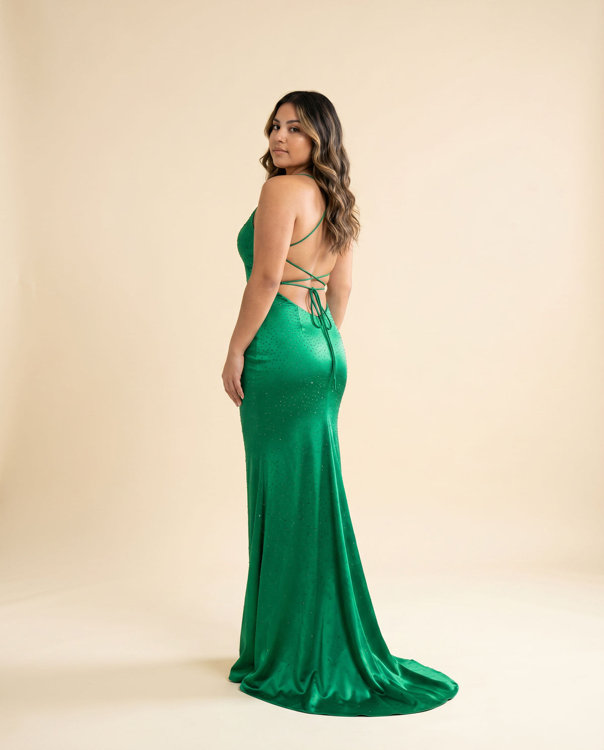 Robe Brillante Émeraude