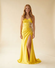 Robe Bustier Avec Brillants Argent