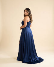 Robe Bustier Marine