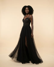 Robe Avec Tule Noire