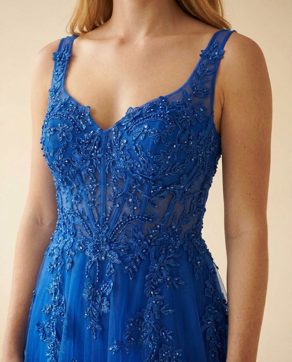 Robe Sirène Bleu Royal
