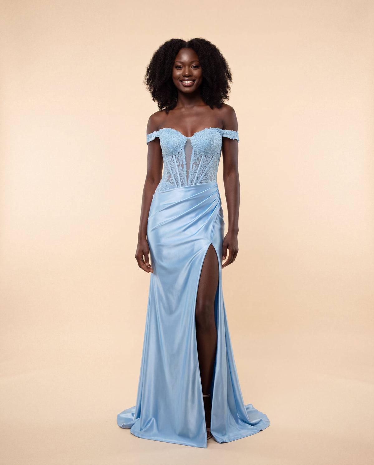 Corset Gown Light Blue