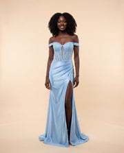 Corset Gown Light Blue