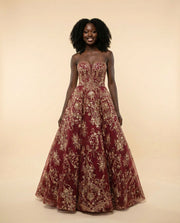 Robe Bustier Bourgogne