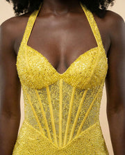 Corset Gown Yellow