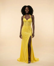 Corset Gown Yellow