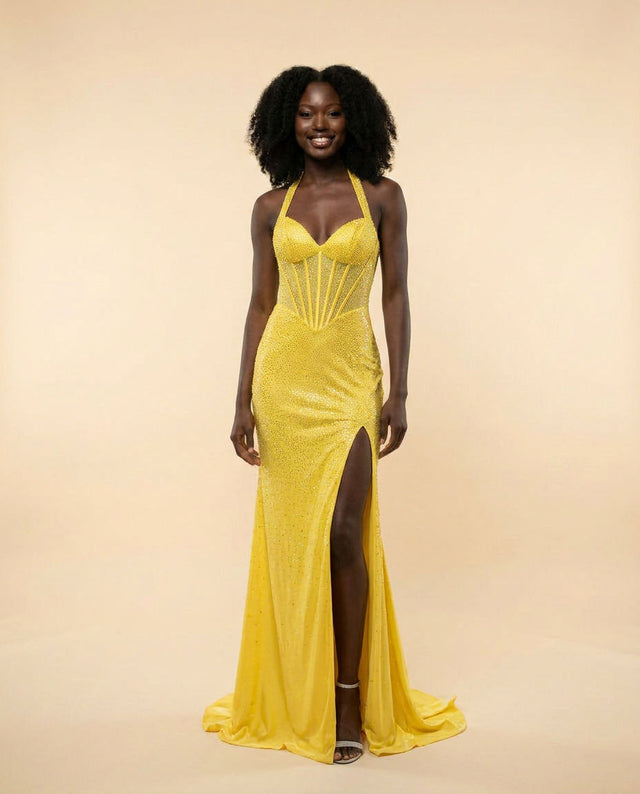 Corset Gown Yellow