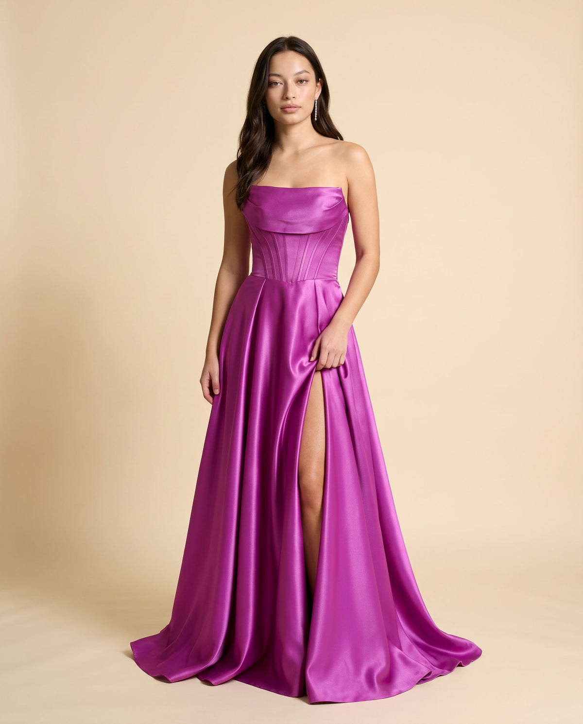 Robe corset bustier Magenta