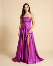Robe corset bustier Magenta