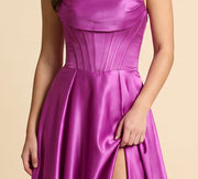 Robe corset bustier Magenta
