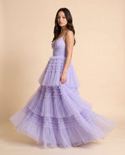 Robe Étagée Lilas
