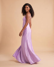 Robe Effet Corset Lilas