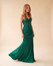 Robe En Broderie Emeraude
